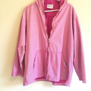 Pink Spring or Summer Hooded Jacket